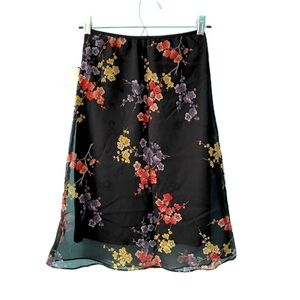 Rampage Floral Mesh Skirt